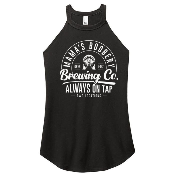 MamaS Boobery Brewing Co New Mom Breastfeeding Funny Women's Perfect Tri Rocker Tank