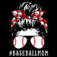 Messy Bun Baseball Mom 16 in Basic Backpack