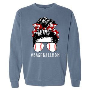 Messy Bun Baseball Mom Garment-Dyed Sweatshirt