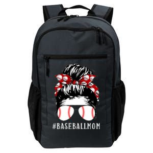 Messy Bun Baseball Mom Daily Commute Backpack