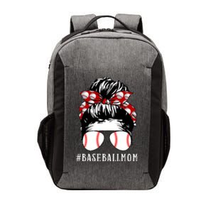 Messy Bun Baseball Mom Vector Backpack