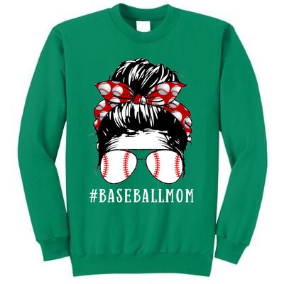 Messy Bun Baseball Mom Sweatshirt