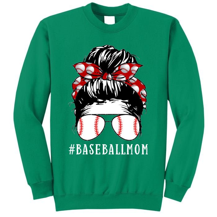 Messy Bun Baseball Mom Sweatshirt