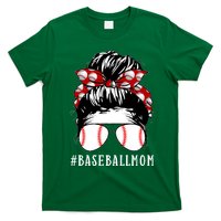 Messy Bun Baseball Mom T-Shirt