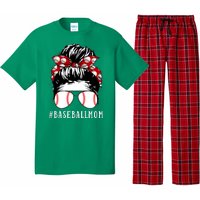 Messy Bun Baseball Mom Pajama Set