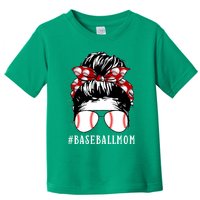 Messy Bun Baseball Mom Toddler T-Shirt