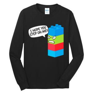 Master Builder Bricks Blocks Play Toys Tall Long Sleeve T-Shirt