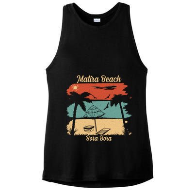 Matira Beach Bora Bora Ladies PosiCharge Tri-Blend Wicking Tank