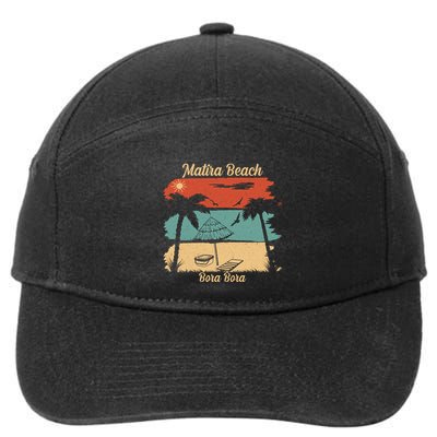 Matira Beach Bora Bora 7-Panel Snapback Hat