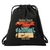 Matira Beach Bora Bora Drawstring Bag