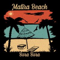 Matira Beach Bora Bora Drawstring Bag