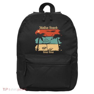 Matira Beach Bora Bora 16 in Basic Backpack
