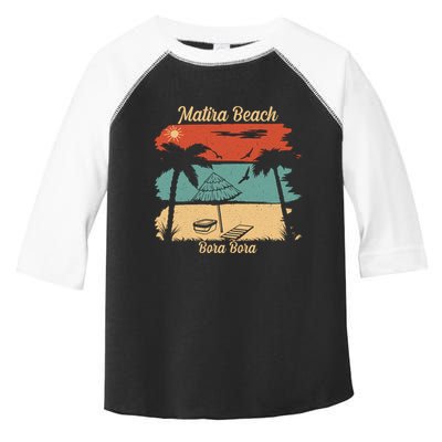 Matira Beach Bora Bora Toddler Fine Jersey T-Shirt