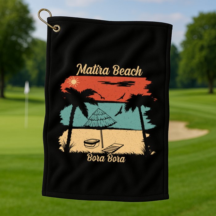 Matira Beach Bora Bora Golf Towel