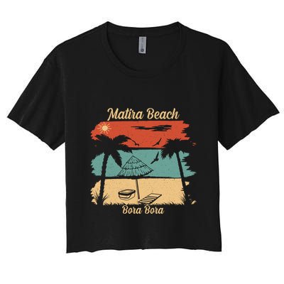 Matira Beach Bora Bora Crop Top