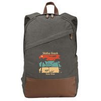 Matira Beach Bora Bora Cotton Canvas Backpack