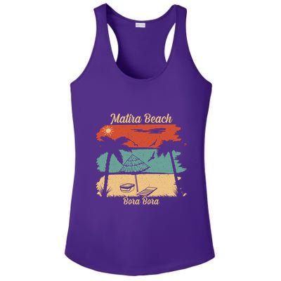Matira Beach Bora Bora Ladies PosiCharge Competitor Racerback Tank