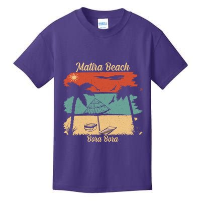 Matira Beach Bora Bora Kids T-Shirt