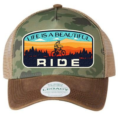Mountain Bike Biking Cycling Retro MTB Trail Enthusiast Idea Legacy Tie Dye Trucker Hat