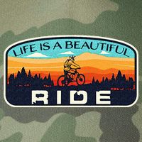 Mountain Bike Biking Cycling Retro MTB Trail Enthusiast Idea Legacy Tie Dye Trucker Hat