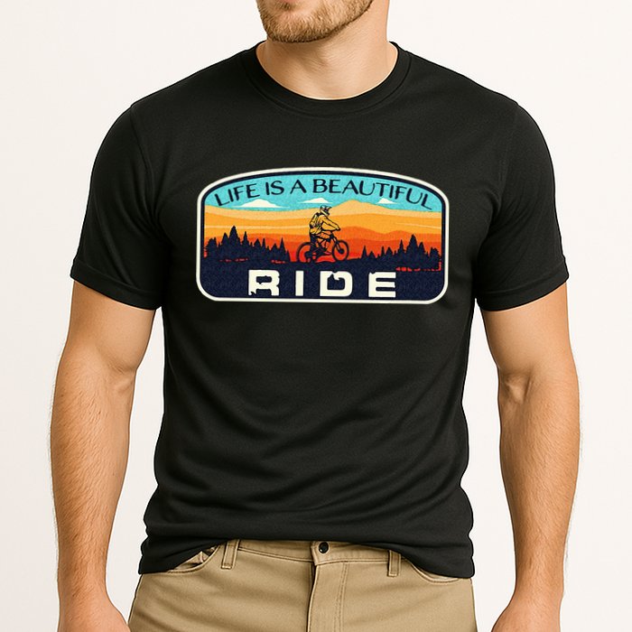 Mountain Bike Biking Cycling Retro MTB Trail Enthusiast Idea Performance Shirt