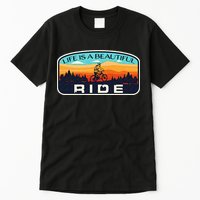Mountain Bike Biking Cycling Retro MTB Trail Enthusiast Idea Tall T-Shirt