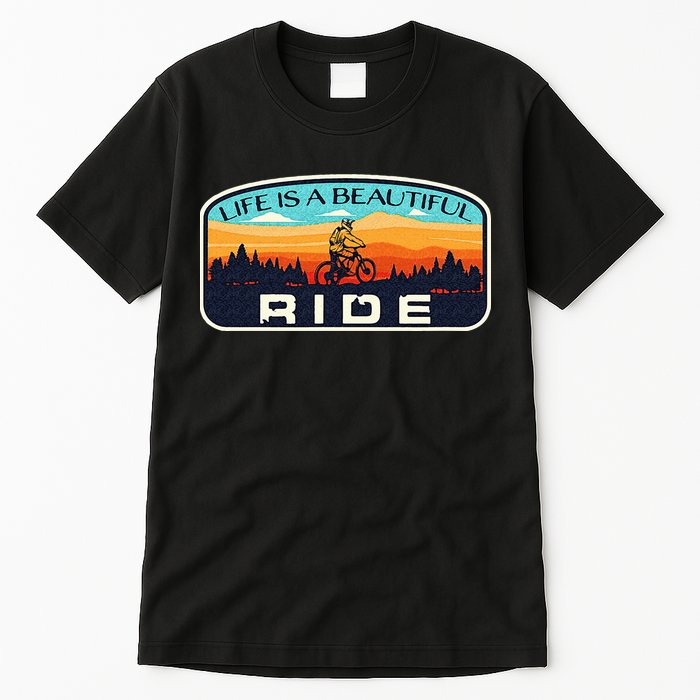 Mountain Bike Biking Cycling Retro MTB Trail Enthusiast Idea Tall T-Shirt