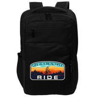 Mountain Bike Biking Cycling Retro MTB Trail Enthusiast Idea Impact Tech Backpack