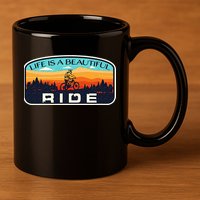 Mountain Bike Biking Cycling Retro MTB Trail Enthusiast Idea 11oz C Handle Ceramic Mug