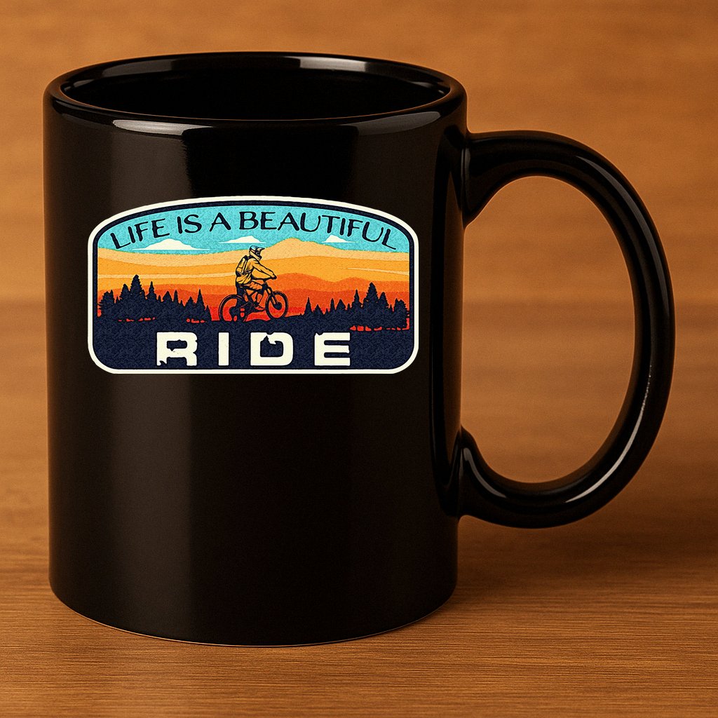 Mountain Bike Biking Cycling Retro MTB Trail Enthusiast Idea 11oz C Handle Ceramic Mug