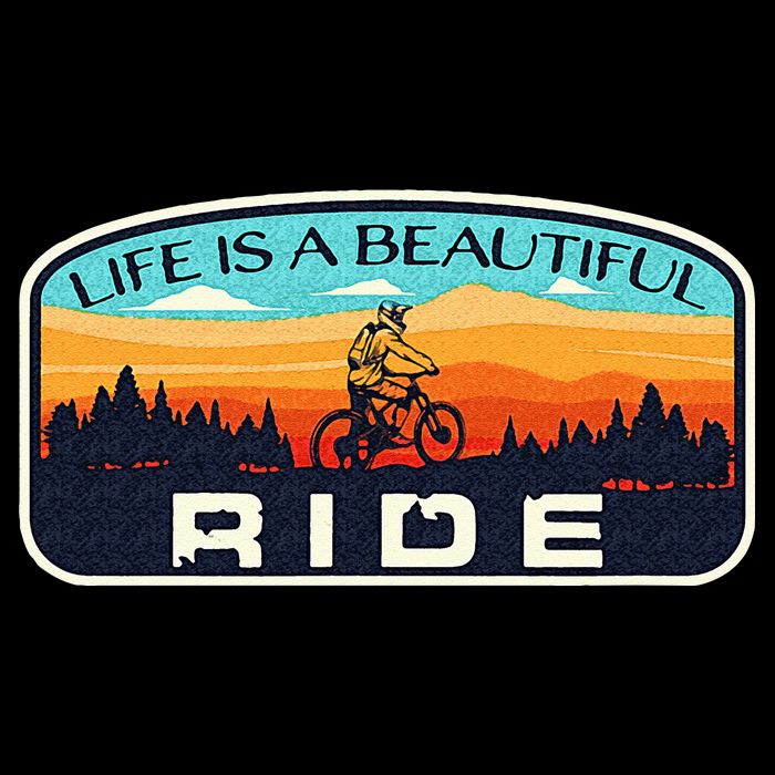 Mountain Bike Biking Cycling Retro MTB Trail Enthusiast Idea Drawstring Bag