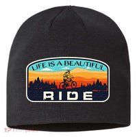 Mountain Bike Biking Cycling Retro MTB Trail Enthusiast Idea Sustainable Beanie