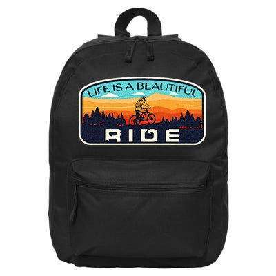 Mountain Bike Biking Cycling Retro MTB Trail Enthusiast Idea 16 in Basic Backpack