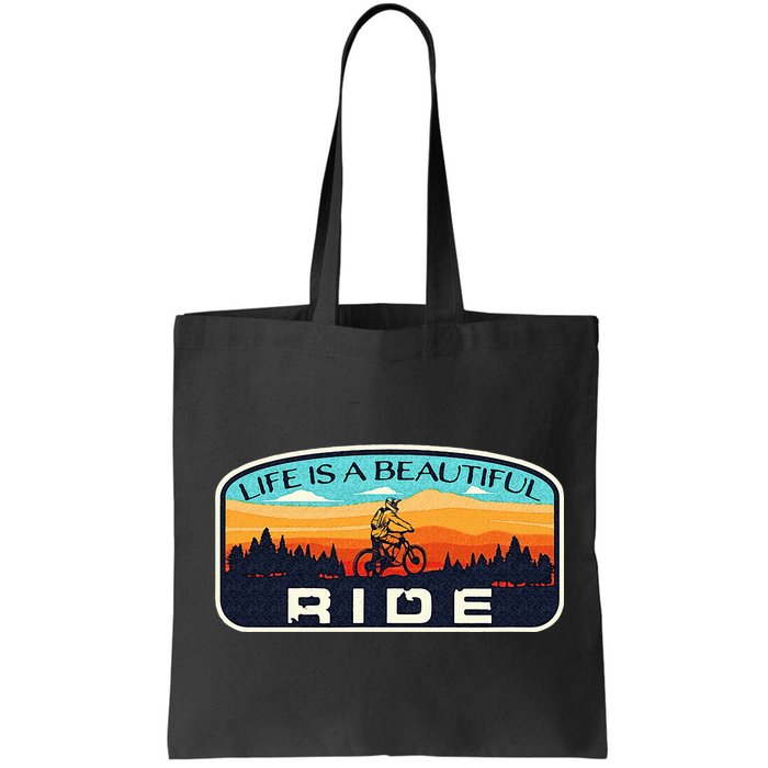 Mountain Bike Biking Cycling Retro MTB Trail Enthusiast Idea Bag