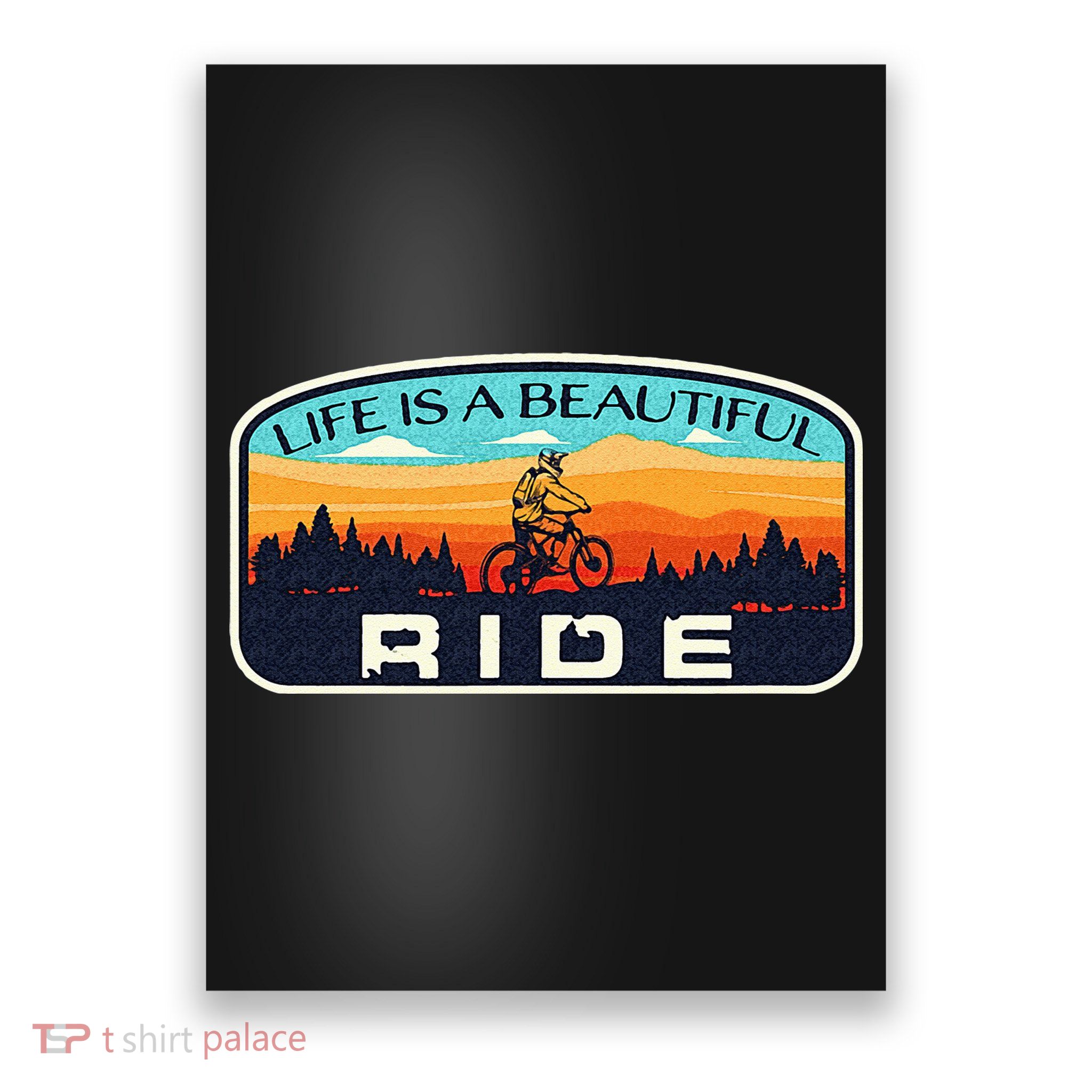 Mountain Bike Biking Cycling Retro MTB Trail Enthusiast Idea Poster