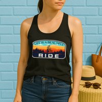 Mountain Bike Biking Cycling Retro MTB Trail Enthusiast Idea Womens Tank Top