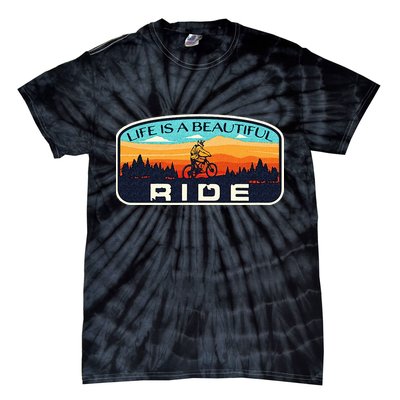 Mountain Bike Biking Cycling Retro MTB Trail Enthusiast Idea Tie-Dye T-Shirt