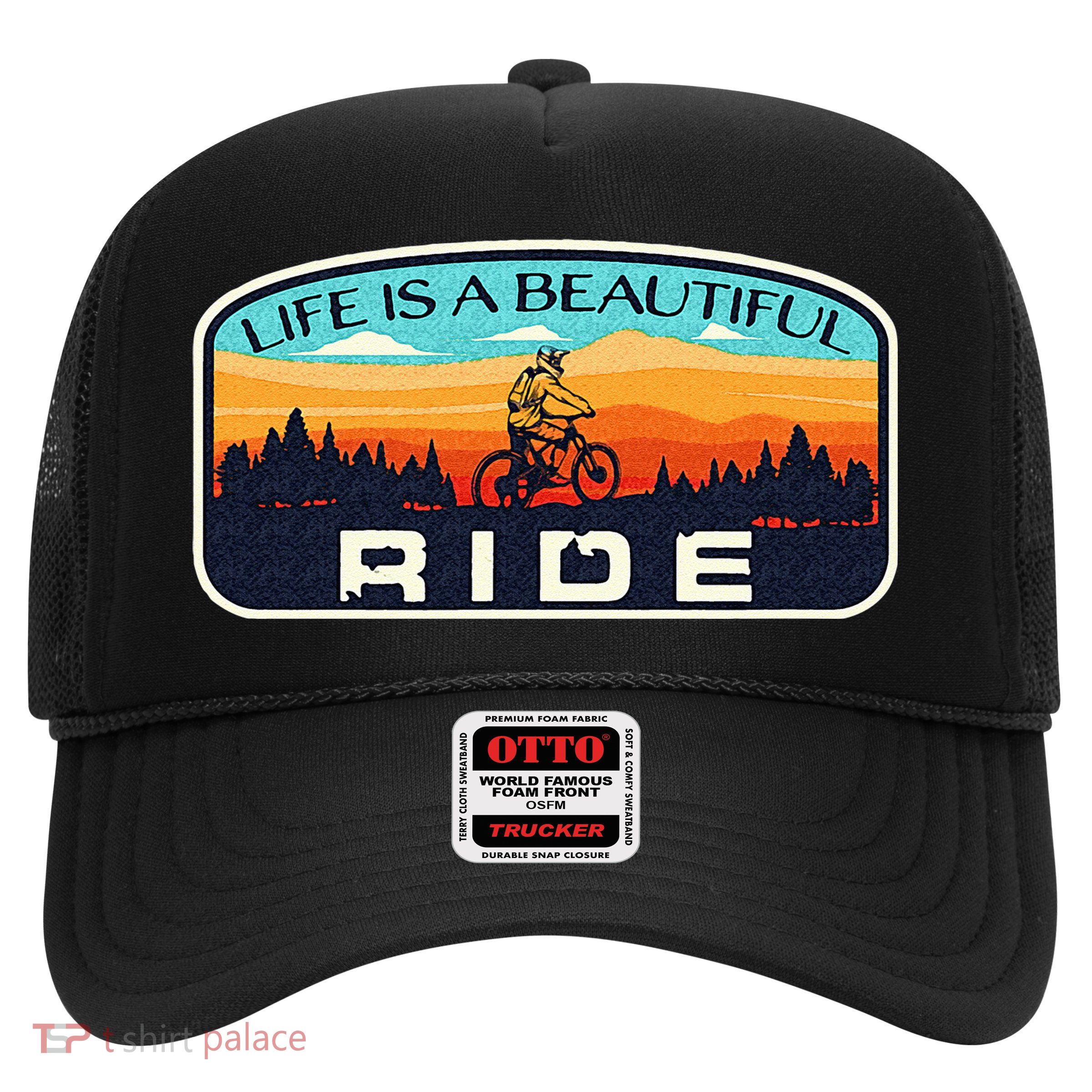 Mountain Bike Biking Cycling Retro MTB Trail Enthusiast Idea Trucker Hat