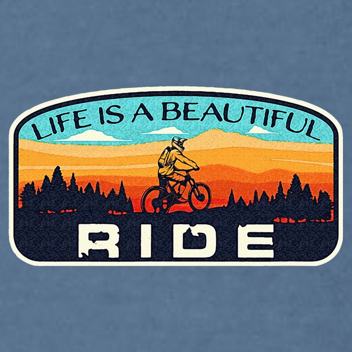Mountain Bike Biking Cycling Retro MTB Trail Enthusiast Idea Garment-Dyed Sweatshirt