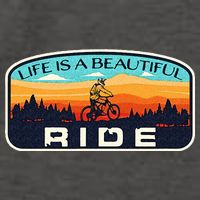 Mountain Bike Biking Cycling Retro MTB Trail Enthusiast Idea Vector Backpack