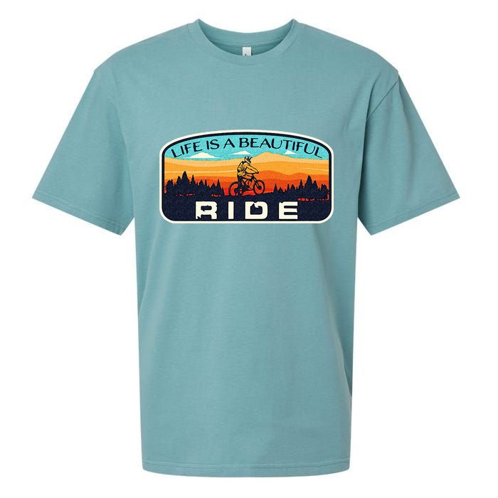 Mountain Bike Biking Cycling Retro MTB Trail Enthusiast Idea Sueded Cloud Jersey T-Shirt