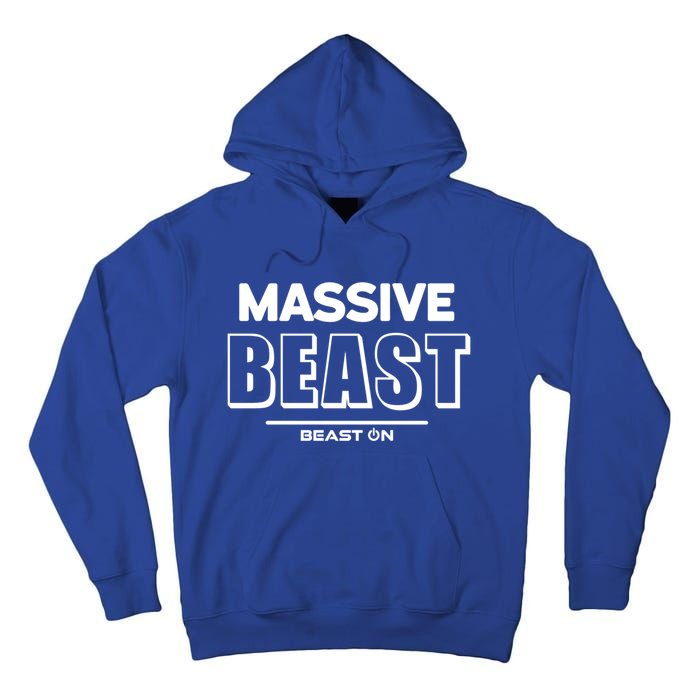 Massive Beast Bodybuilding Fitness Motivation Gym Sayings Gift Tall Hoodie