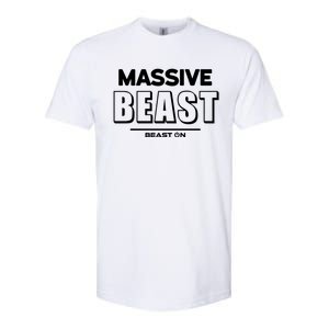 Massive Beast Bodybuilding Fitness Motivation Gym Sayings Gift Softstyle CVC T-Shirt