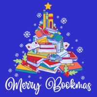 Merry Bookmas Books Pine Tree Funny Reading Lover Christmas Gift T-Shirt