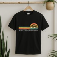 Master Builder Block Building Birthday T-Shirt