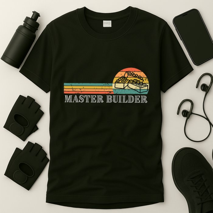 Master Builder Block Building Birthday T-Shirt