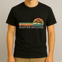 Master Builder Block Building Birthday T-Shirt