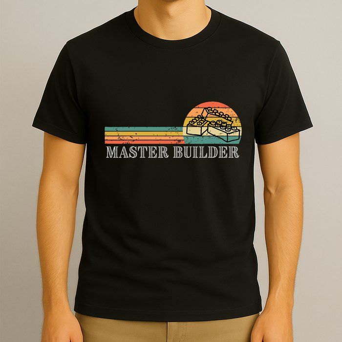 Master Builder Block Building Birthday T-Shirt