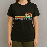Master Builder Block Building Birthday T-Shirt