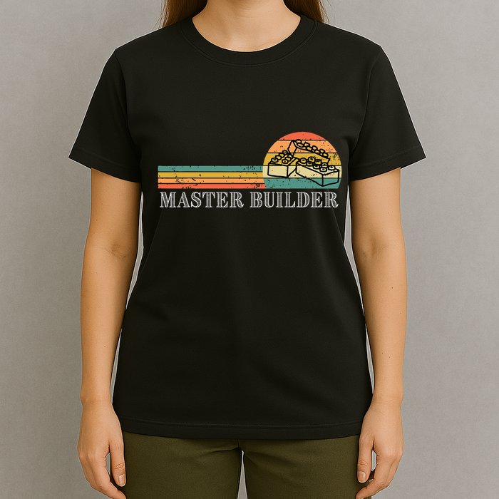 Master Builder Block Building Birthday T-Shirt